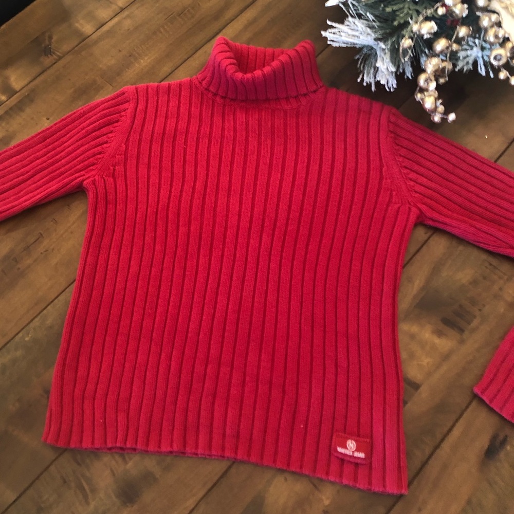 ❤️ Nautica Red turtleneck sweater!